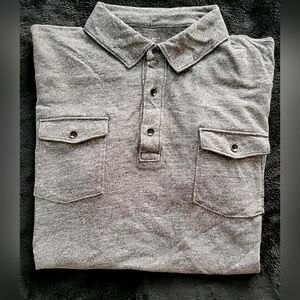 Gap Men's XL Grey Polo Shirt Pockets NWOT